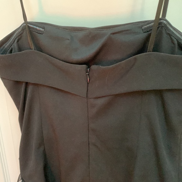 London Times Black Tiered Ruffle Dress CC Coco Look - Picture 6 of 16